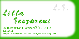 lilla veszpremi business card